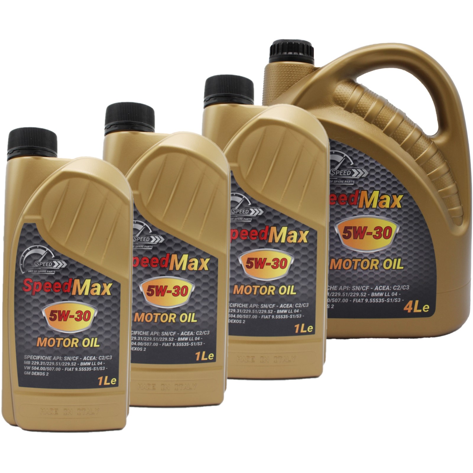 7 Litri Olio Motore Speed Max 5W30 Lubrificante Sintetico Motori Benzina Diesel