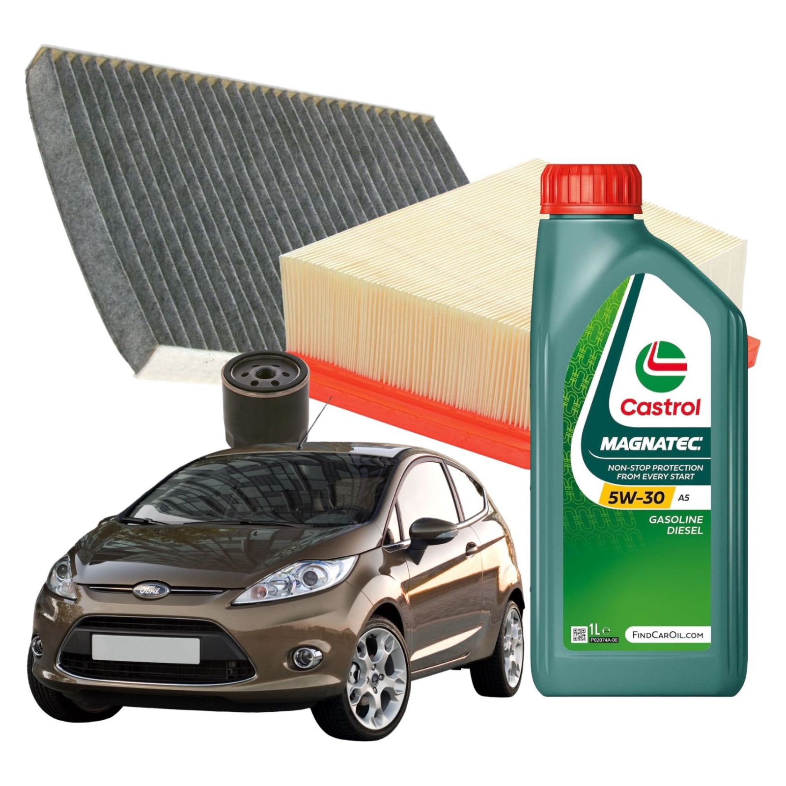 Kit tagliando Filtri e Olio Ford Fiesta VI Castrol 5W30