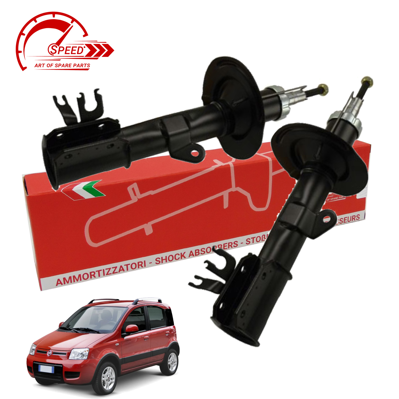Kit 2 Ammortizzatori Anteriori Speed Fiat Panda 169 4x4