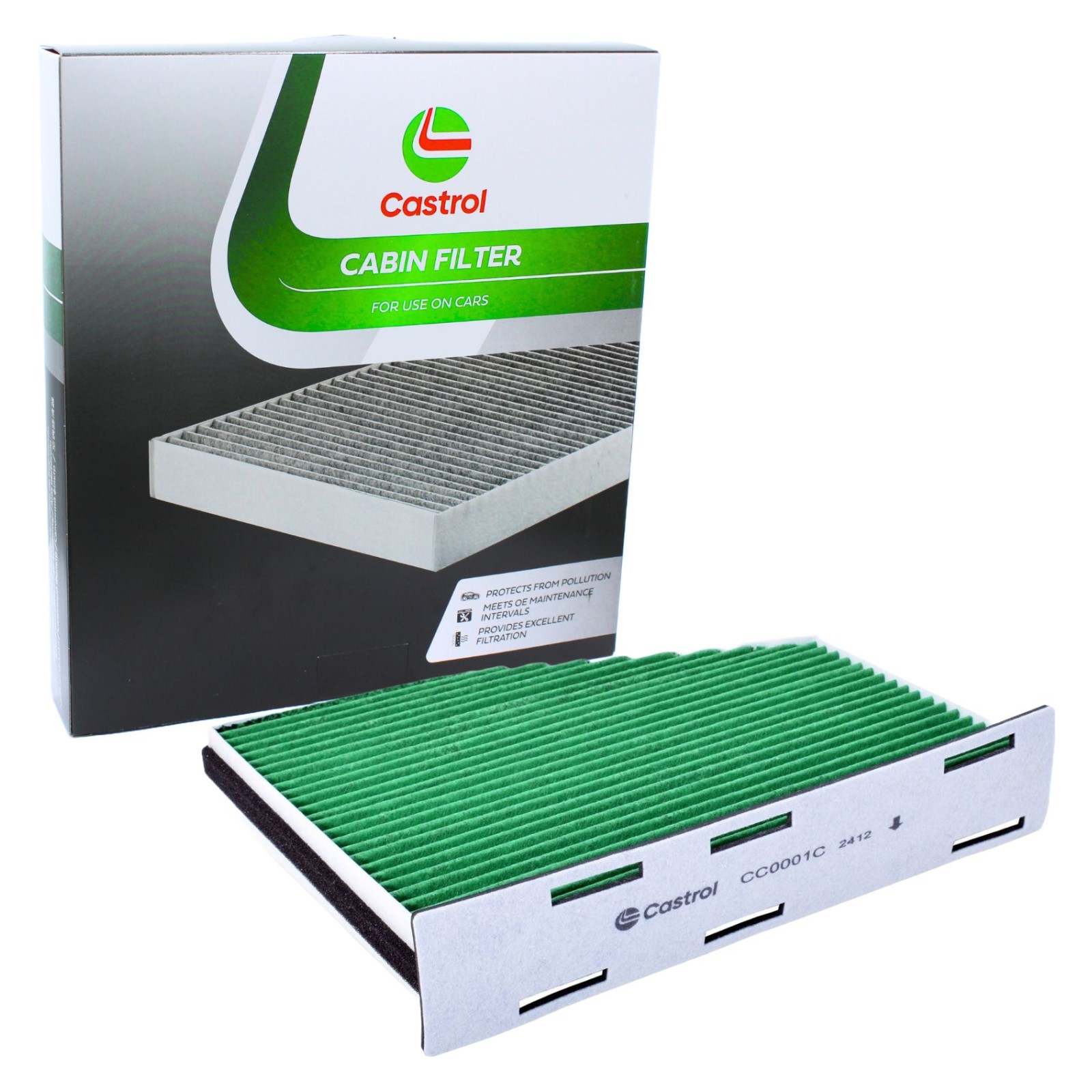 Filtro aria abitacolo Castrol CC0001C - Aria pulita e salubre per il comfort alla guida