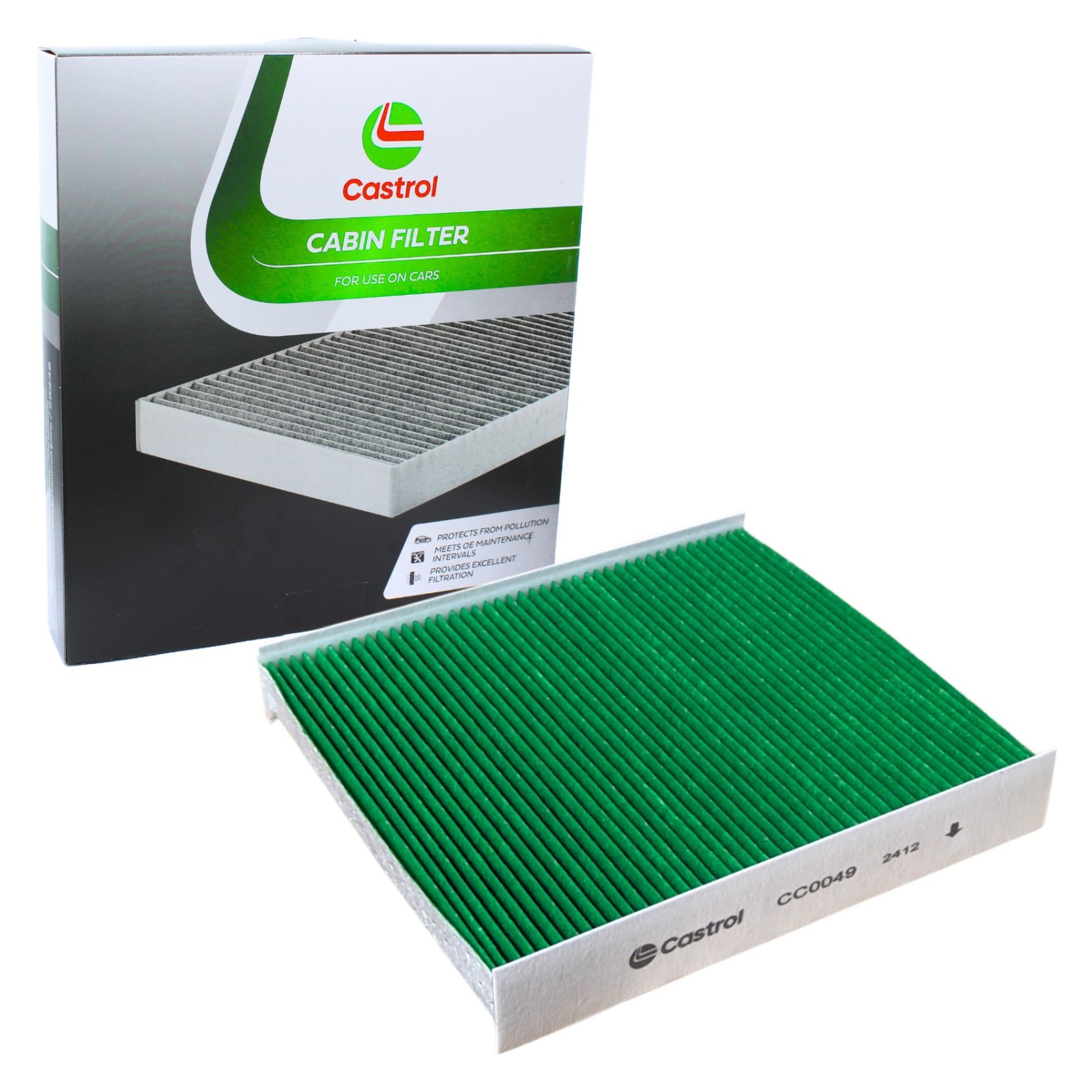 Filtro aria abitacolo Castrol CC0049 - Aria pulita e salubre per il comfort alla guida