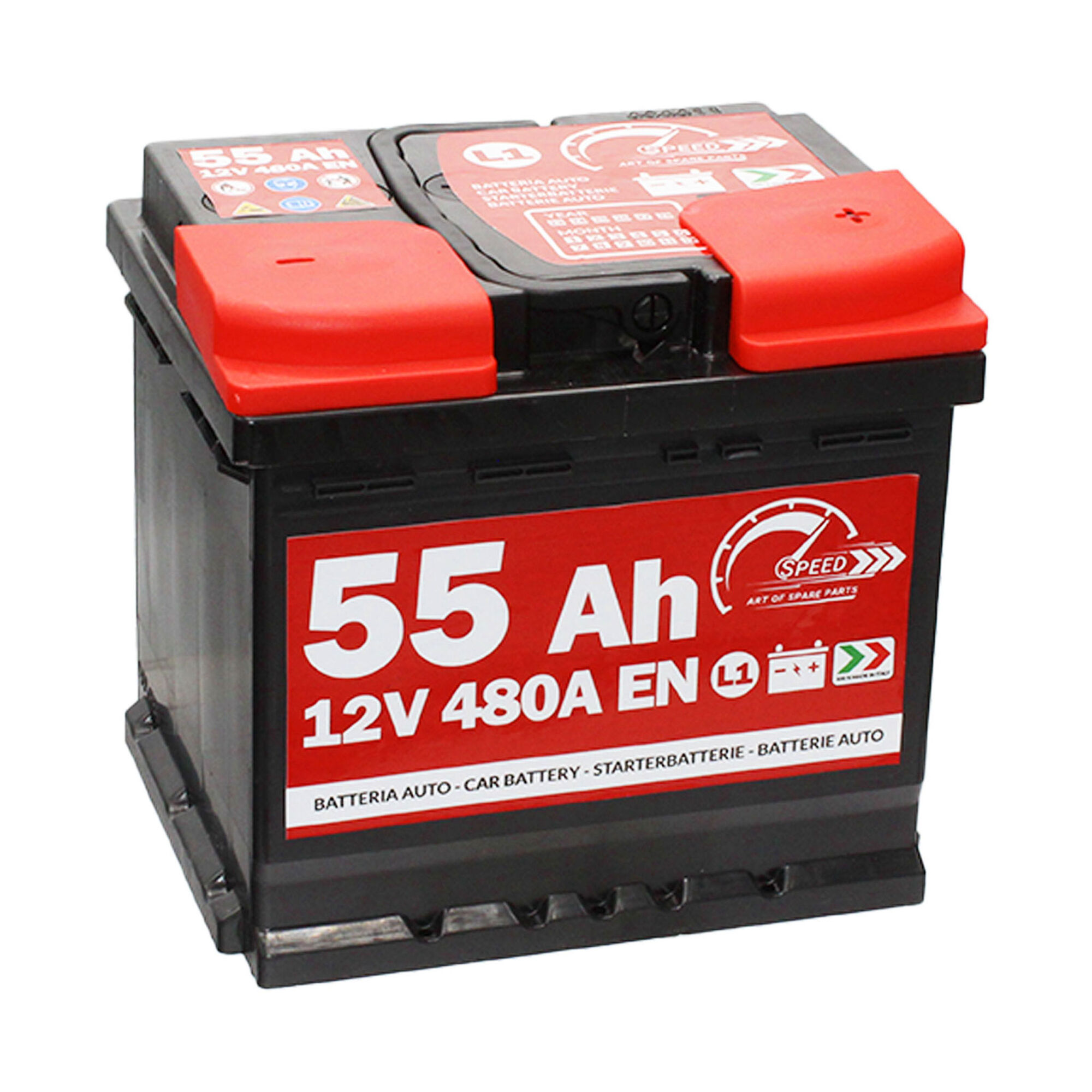 Batteria auto SPEED 55Ah 480A 12V