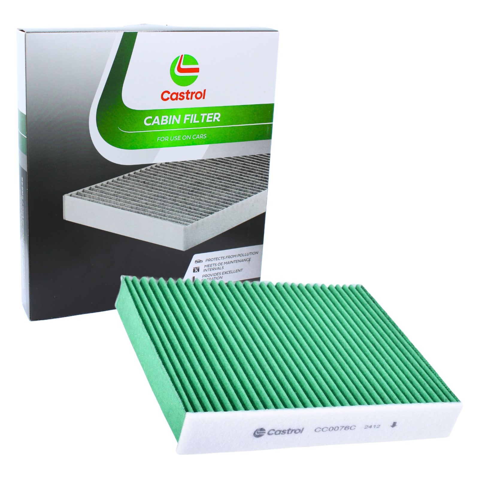 Filtro aria abitacolo Castrol CC0076C - Aria pulita e salubre per il comfort alla guida