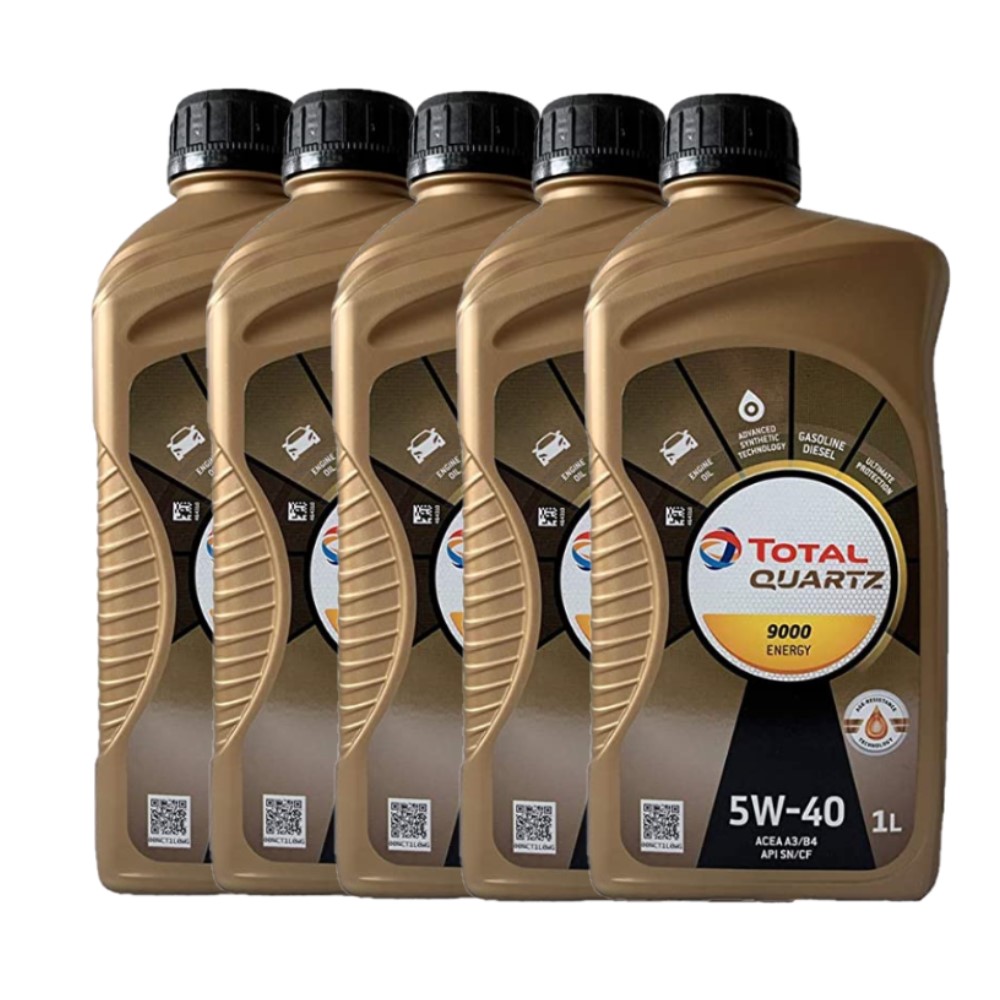 Kit Olio Motore Total Quartz 9000 5W40 Litri 5