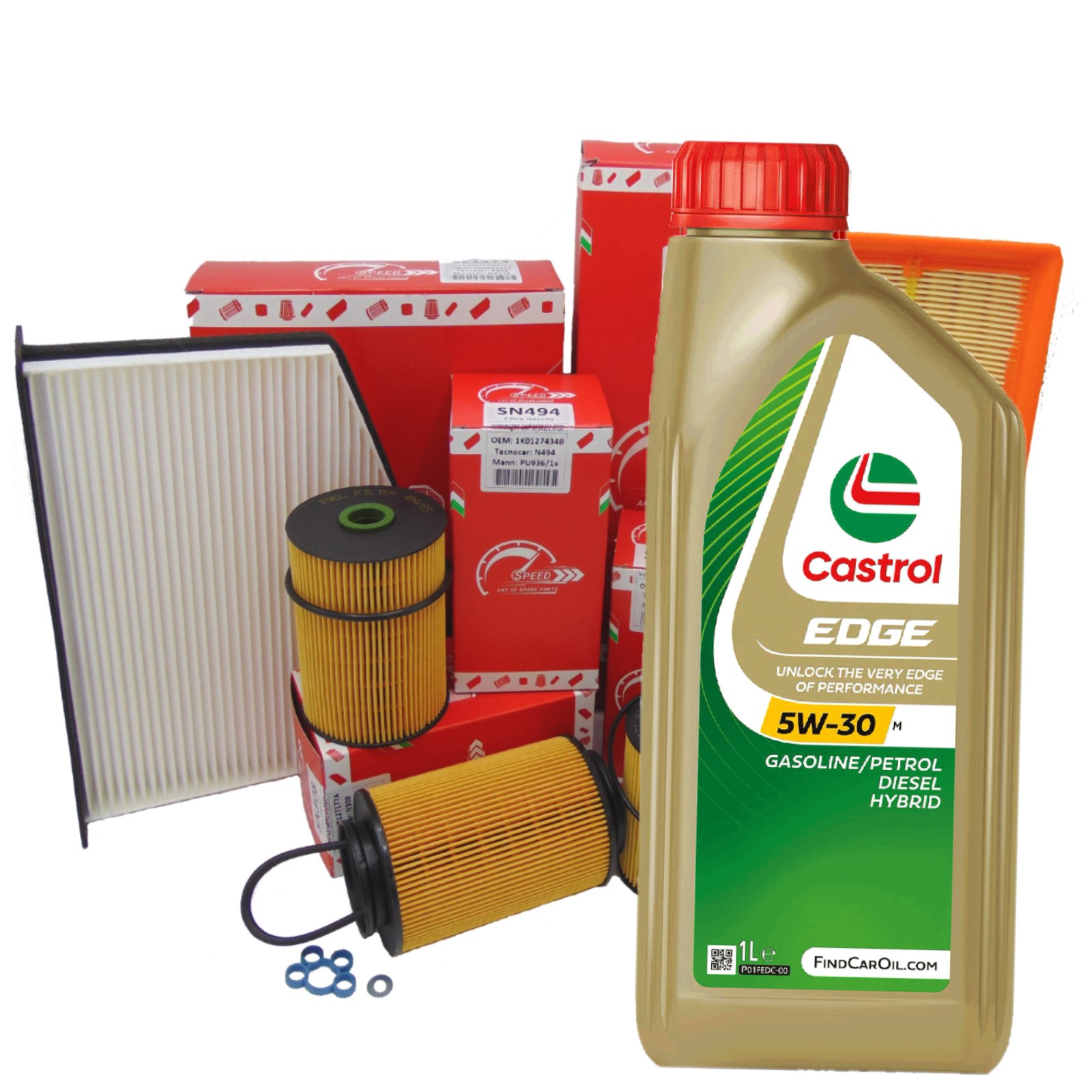 Kit Tagliando Speed + Castrol 5W30 BMW 320d E46